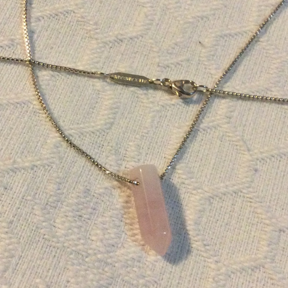 Alex And Ani Rose Quartz Gemstone Necklace